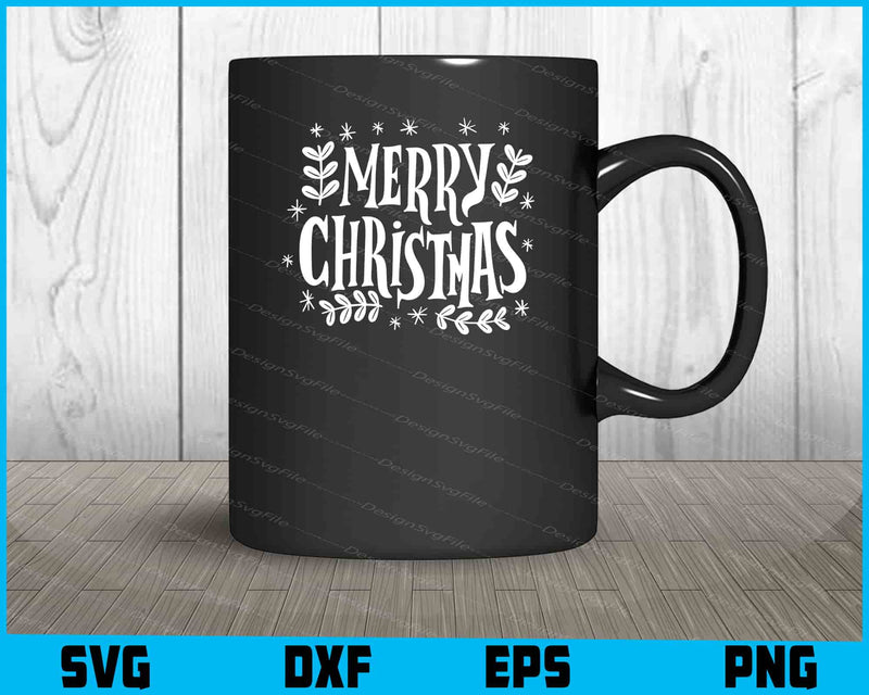 Merry Christmas SVG, For Cricut, For Silhouette, Cut Files  - Premium Cutting Files in SVG, PNG & EPS Formats - Premium SVG Cutting Files for Crafts