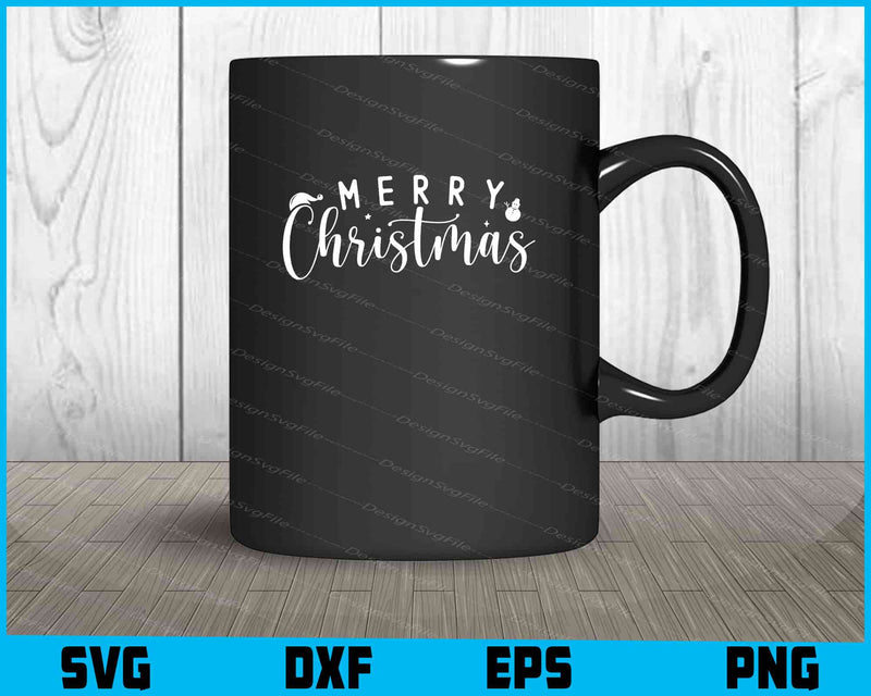 Merry Christmas Svg Dxf Png Design File  - Premium Cutting Files in SVG, PNG & EPS Formats - Premium SVG Cutting Files for Crafts