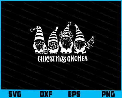 Merry Christmas Gnomes Svg Design Cricut Cutting Printable File  - Premium Cutting Files in SVG, PNG & EPS Formats - Premium SVG Cutting Files for Crafts