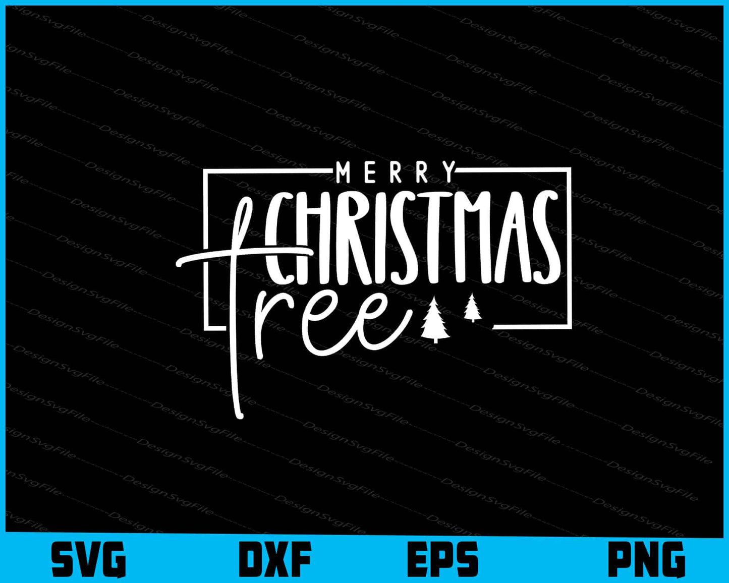 Merry Christmas Tree Svg Png Dxf Digital Cutting File  - Premium Cutting Files in SVG, PNG & EPS Formats - Premium SVG Cutting Files for Crafts