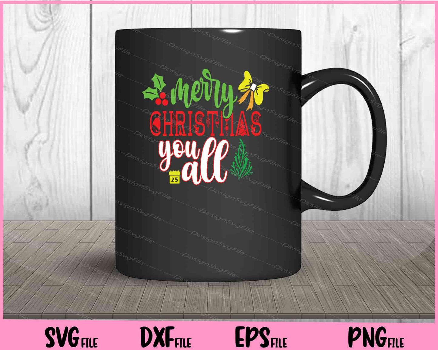 Merry Christmas You All Svg Cutting Printable Files  - Premium Cutting Files in SVG, PNG & EPS Formats - Premium SVG Cutting Files for Crafts