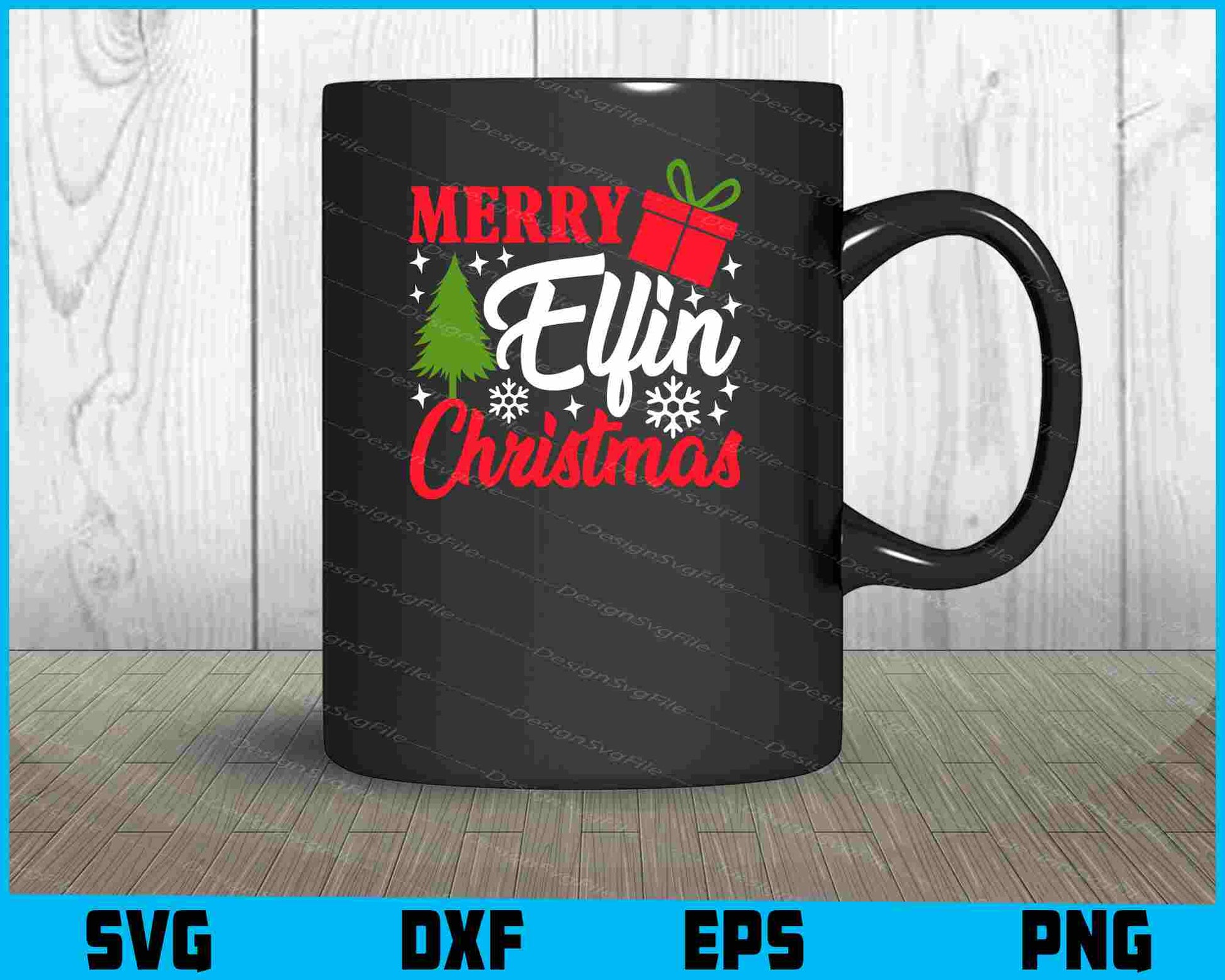 Merry Elfin Christmas Svg Png Digital Sublimation Print File  - Premium Cutting Files in SVG, PNG & EPS Formats - Premium SVG Cutting Files for Crafts