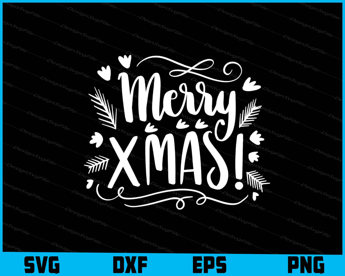 Merry xmas! Christmas Svg Dxf Png Design File  - Premium Cutting Files in SVG, PNG & EPS Formats - Premium SVG Cutting Files for Crafts