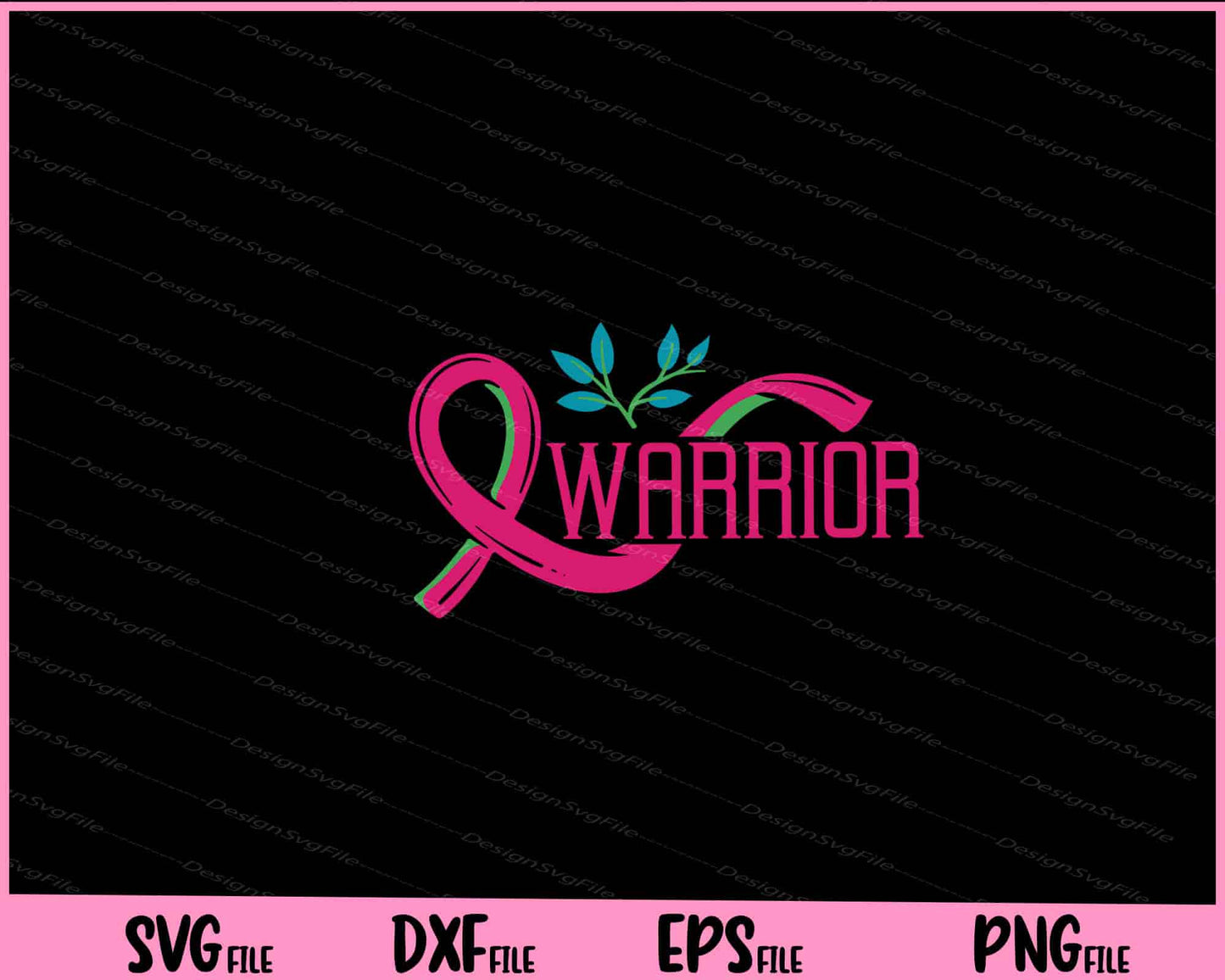 Breast Cancer Awareness Ribbon Warrior Svg Cutting Printable Files  - Premium Cutting Files in SVG, PNG & EPS Formats - Premium SVG Cutting Files for Crafts