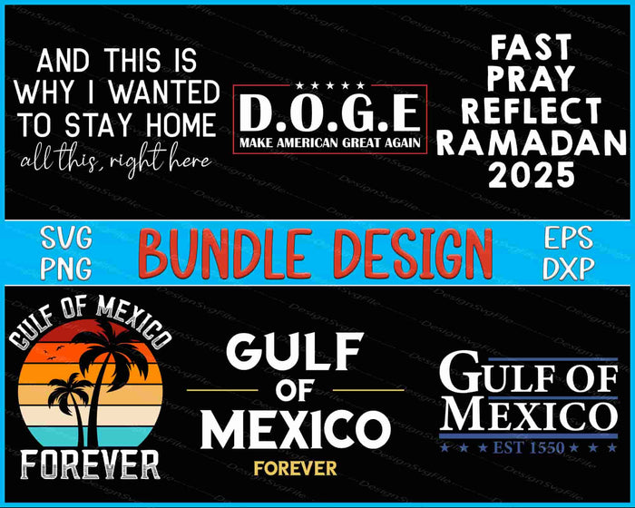 Collection of graphic designs with text and logos on a black background