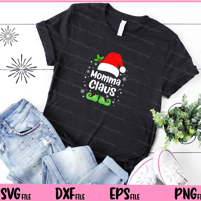 Momma Claus Christmas Svg Cutting Printable File  - Premium Cutting Files in SVG, PNG & EPS Formats - Premium SVG Cutting Files for Crafts