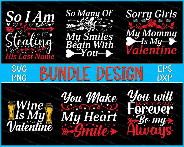 Mommy Bundle SVG Valentines Day PNG