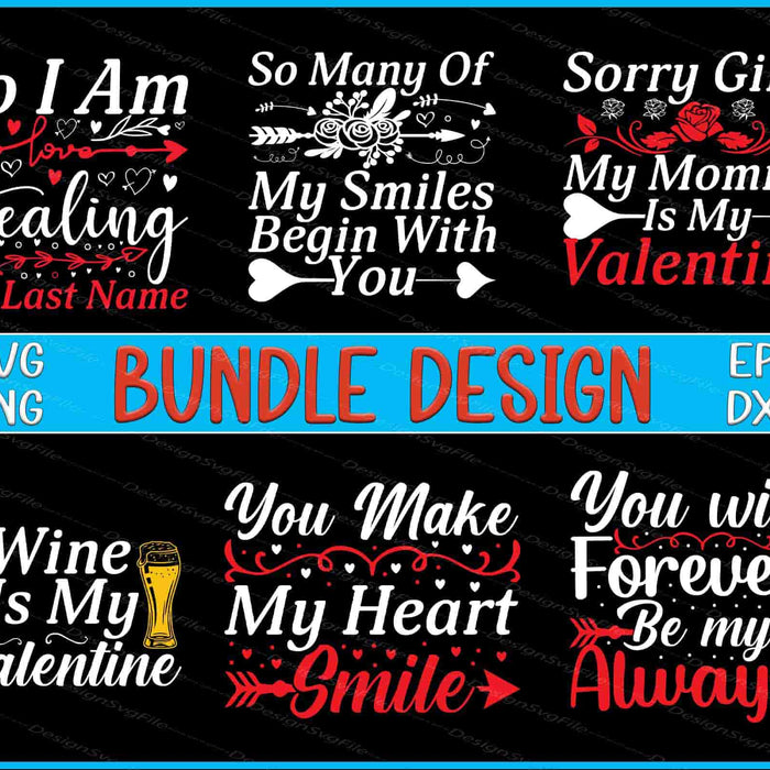 Mommy Bundle SVG Valentines Day PNG