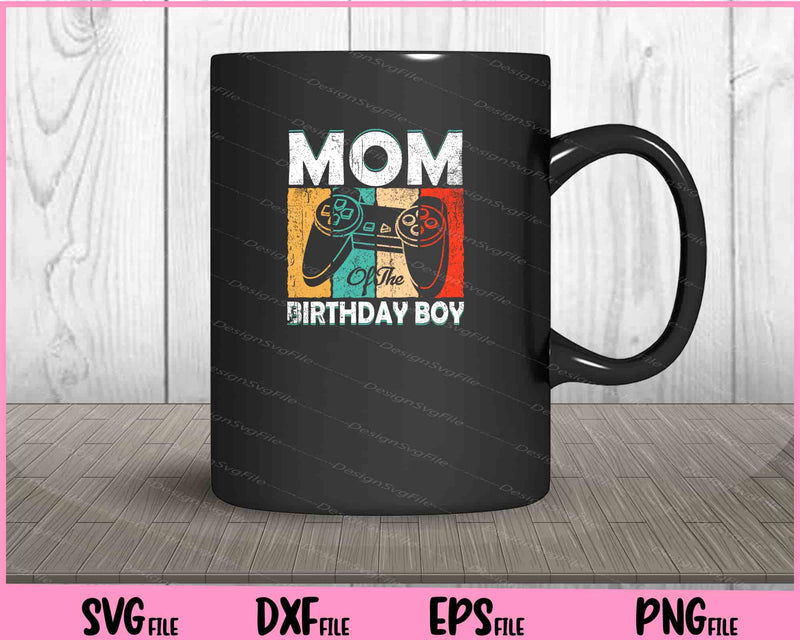 Mom of the Birthday Boy Matching Video Gamer mug
