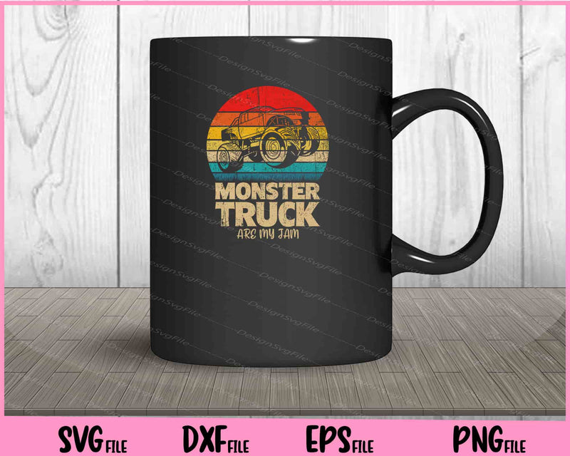 Monster Truck Are My Jam Svg Cutting Printable Files  - Premium Cutting Files in SVG, PNG & EPS Formats - Premium SVG Cutting Files for Crafts