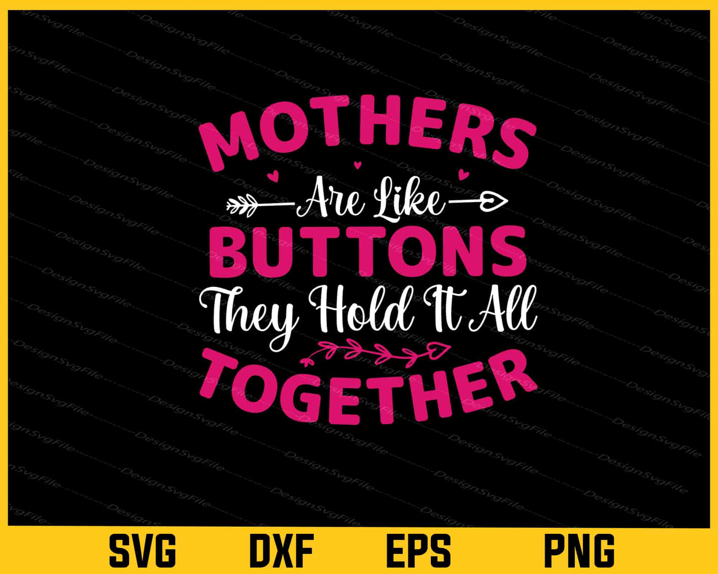 Mother Are Like Buttons Together Svg Cutting Printable File  - Premium Cutting Files in SVG, PNG & EPS Formats - Premium SVG Cutting Files for Crafts