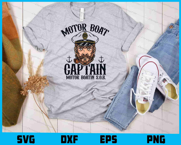 Motor Boat Captain Motor Boatin S.O.B SVG
