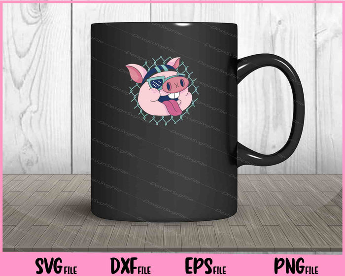 Motorcyclist Pig Funny Svg Cutting Printable Files  - Premium Cutting Files in SVG, PNG & EPS Formats - Premium SVG Cutting Files for Crafts