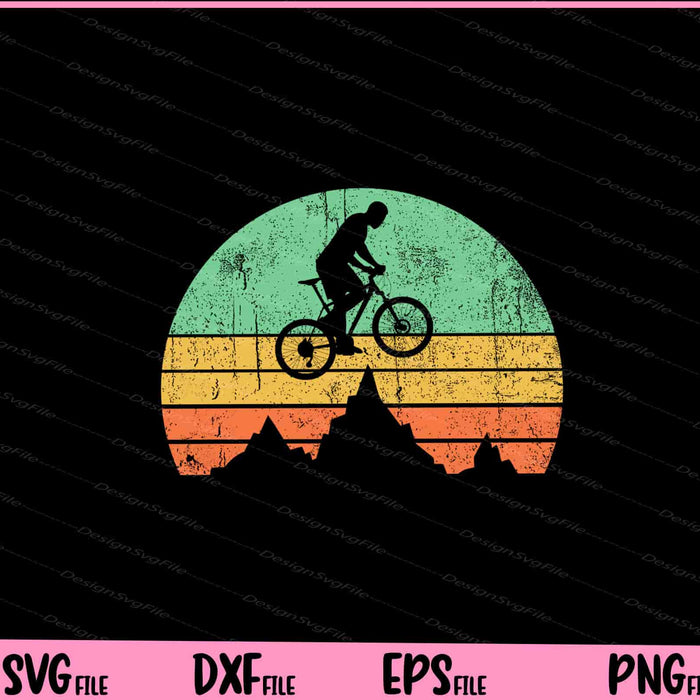 Mountain Bike Downhill Vintage MTB Svg Cutting Printable Files  - Premium Cutting Files in SVG, PNG & EPS Formats - Premium SVG Cutting Files for Crafts