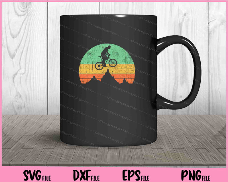 Mountain Bike Downhill Vintage MTB Svg Cutting Printable Files  - Premium Cutting Files in SVG, PNG & EPS Formats - Premium SVG Cutting Files for Crafts