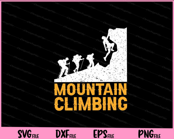 Mountain Climbing svg