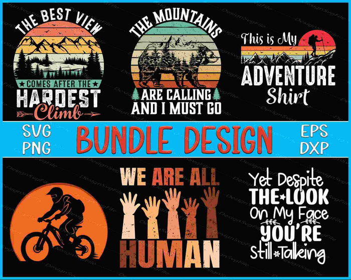 Mountains Bundle SVG Black History PNG