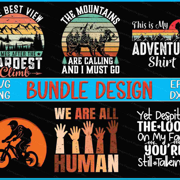 Mountains Bundle SVG Black History PNG