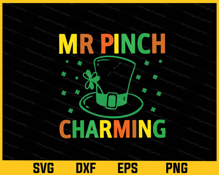 Mr Pinch Charming St Patrick Day Svg Cutting Printable File  - Premium Cutting Files in SVG, PNG & EPS Formats - Premium SVG Cutting Files for Crafts