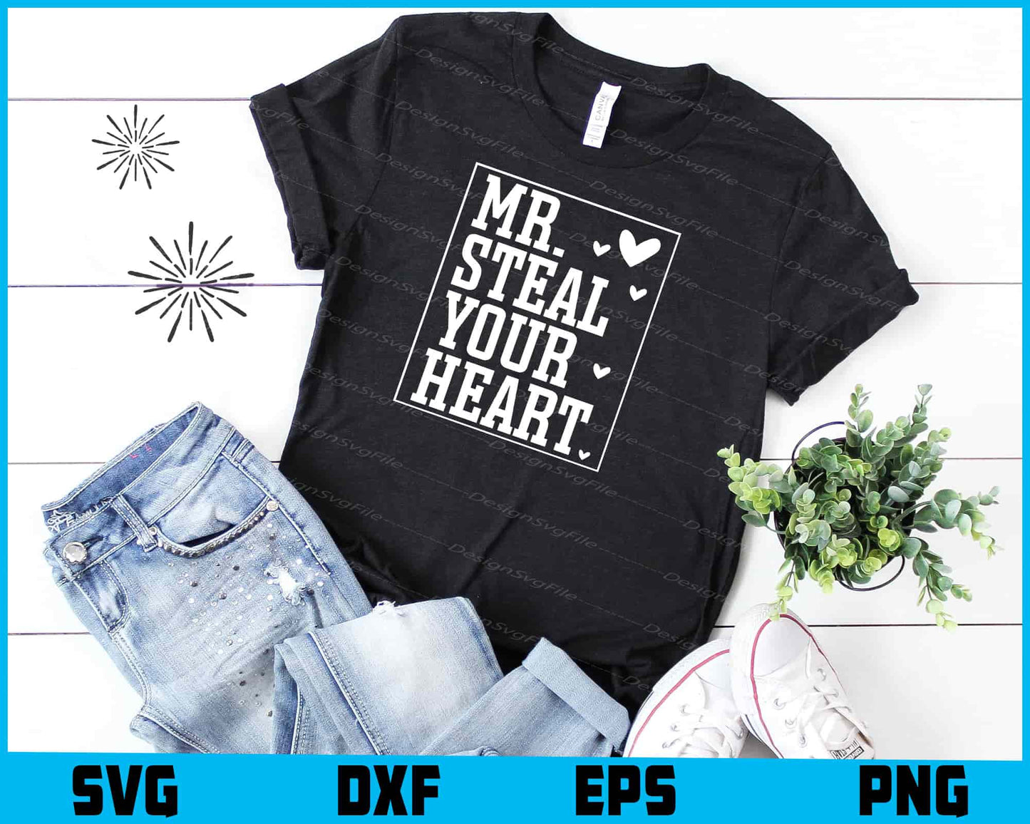 Mr Steal Your Heart SVG, Valentine's Day Shirt