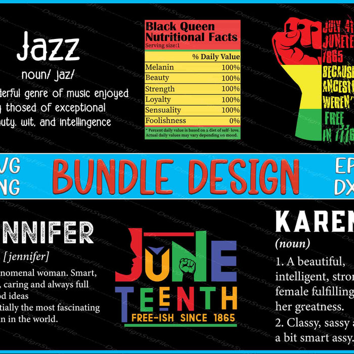 Music Bundle SVG, Juneteenth PNG KAREN
