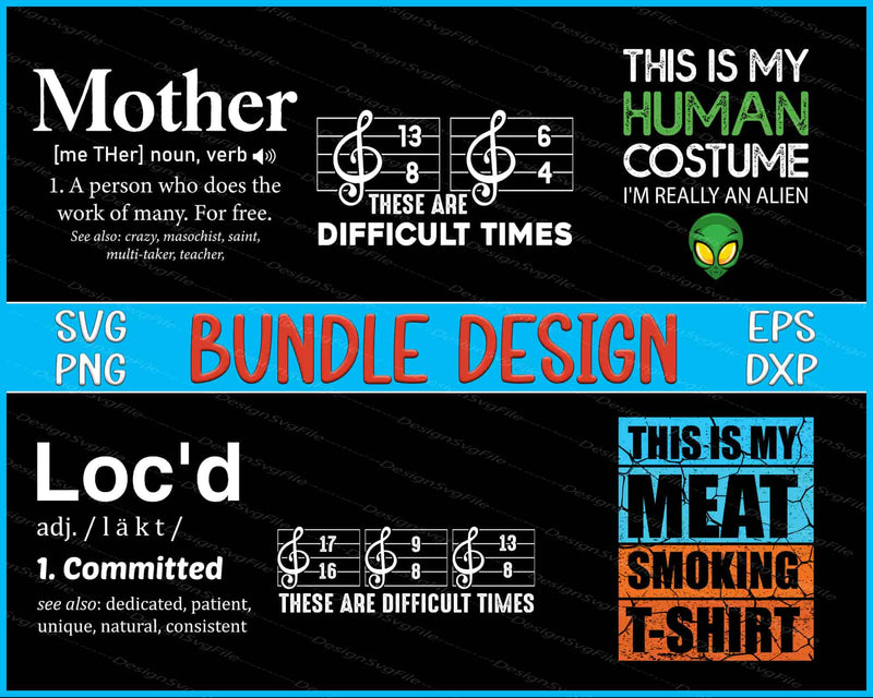 Music Day Bundle SVG, Smoking PNG Mother