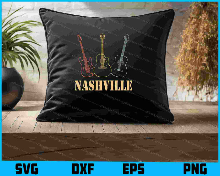 Nashville Tennessee Vintage Country Music City Souvenir SVG