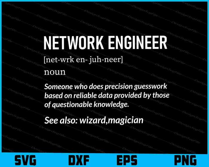 Network Engineering Network Engineer Definition SVG