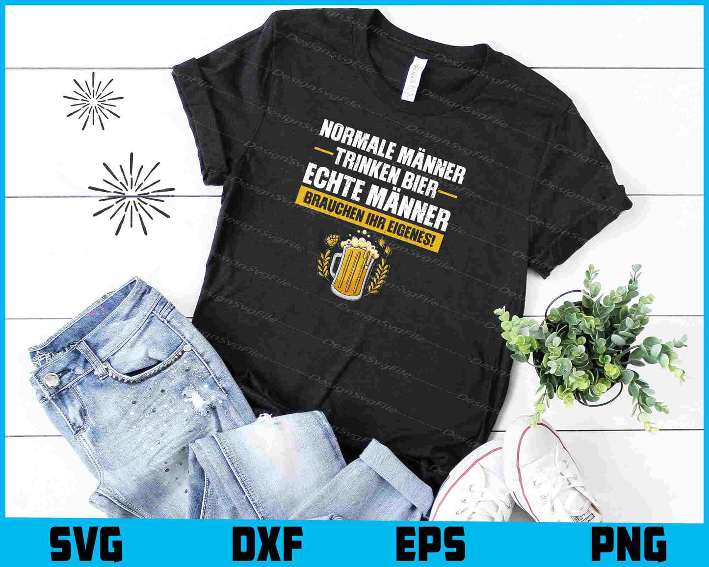 Normale Männer Trinken Bier Echte Männer shirt