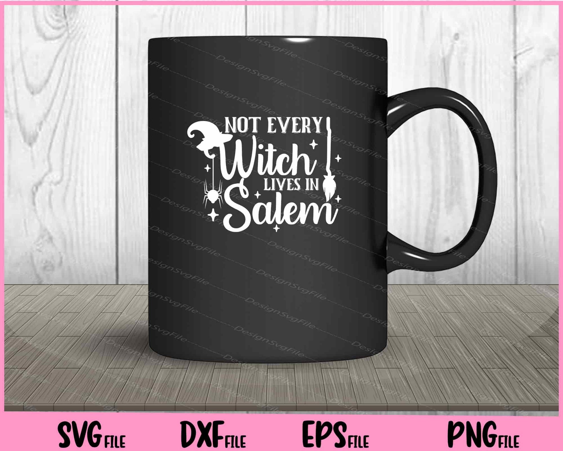 Not Every Witch Lives in Salem Halloween Svg Cutting Printable Files  - Premium Cutting Files in SVG, PNG & EPS Formats - Premium SVG Cutting Files for Crafts