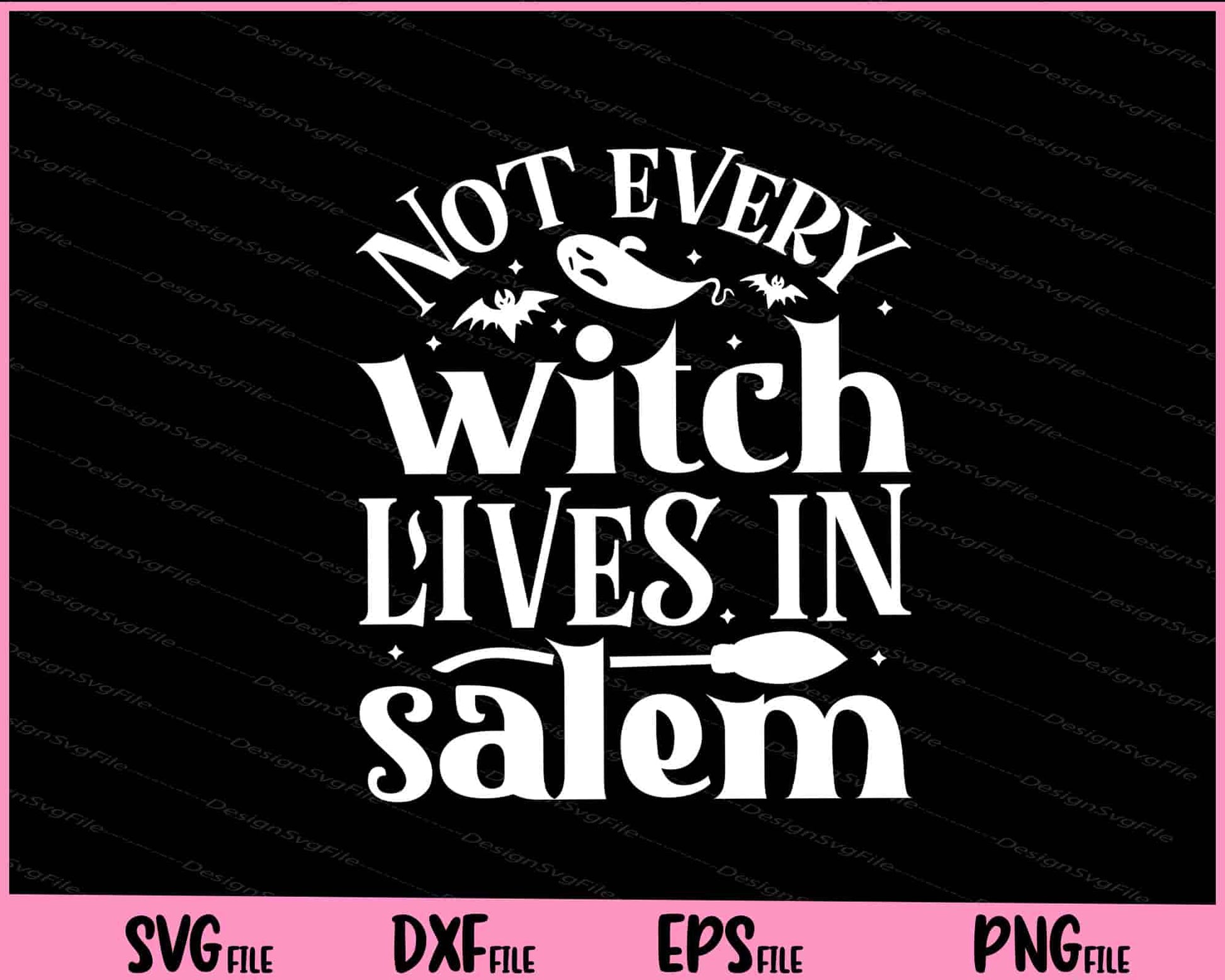 Not every witch lives in salem Halloween Svg Cutting Printable Files  - Premium Cutting Files in SVG, PNG & EPS Formats - Premium SVG Cutting Files for Crafts