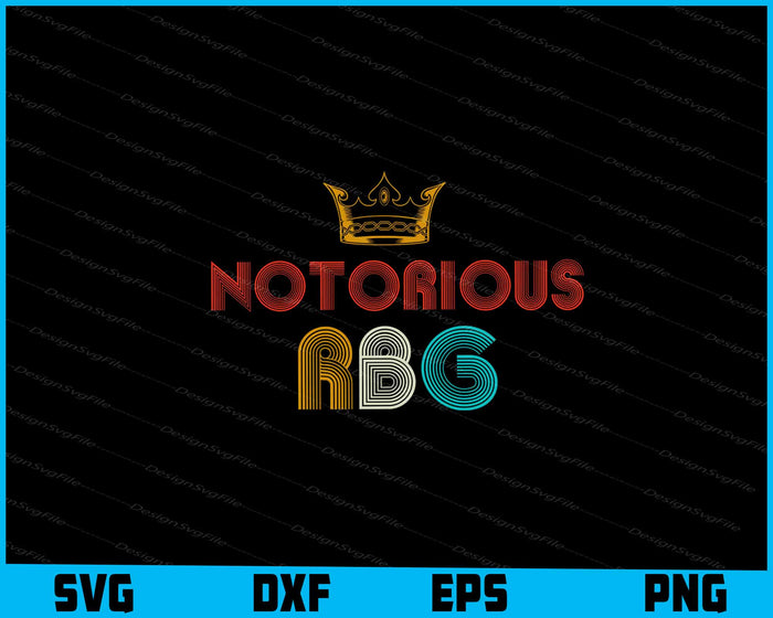 Notorious RBG Ruth Bader Ginsburg Supreme Court Justice SVG