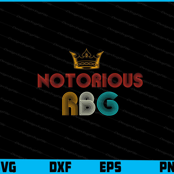 Notorious RBG Ruth Bader Ginsburg Supreme Court Justice SVG