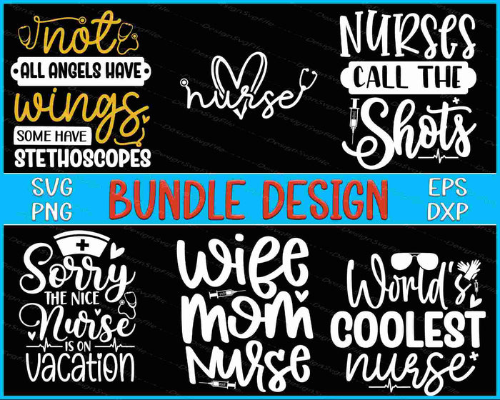 Nurse Bundle SVG Vacation PNG