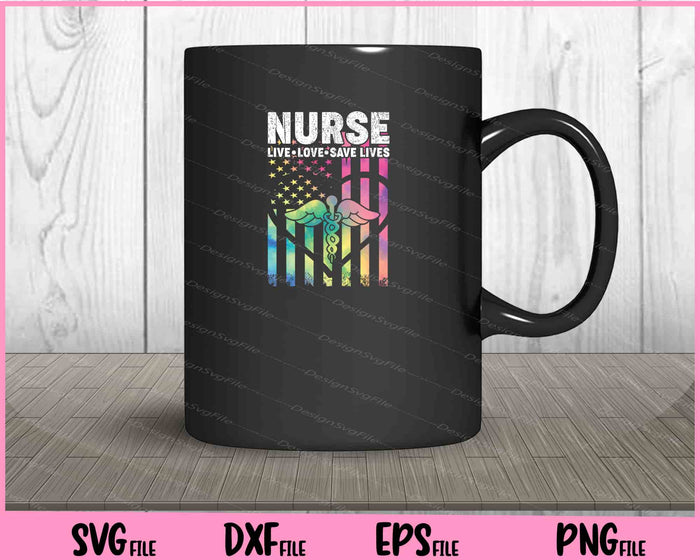 Nurse Live Love Save Lives Svg Cutting Printable File  - Premium Cutting Files in SVG, PNG & EPS Formats - Premium SVG Cutting Files for Crafts