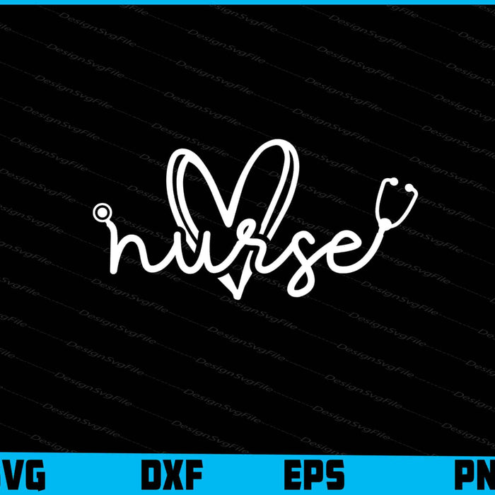 Nurse Stethoscope Svg Png Dxf Digital Cutting File  - Premium Cutting Files in SVG, PNG & EPS Formats - Premium SVG Cutting Files for Crafts