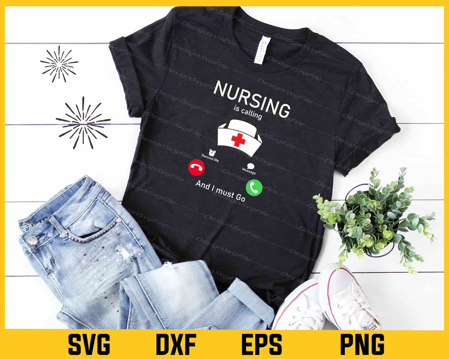 Nursing Calling I Must Go Svg Cutting Printable File  - Premium Cutting Files in SVG, PNG & EPS Formats - Premium SVG Cutting Files for Crafts