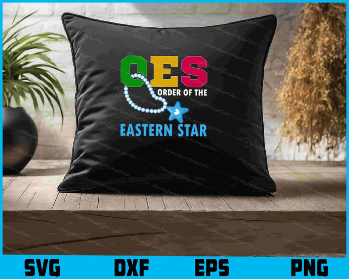 OES Star Necklace Order of the Eastern Star Mother's Day SVG