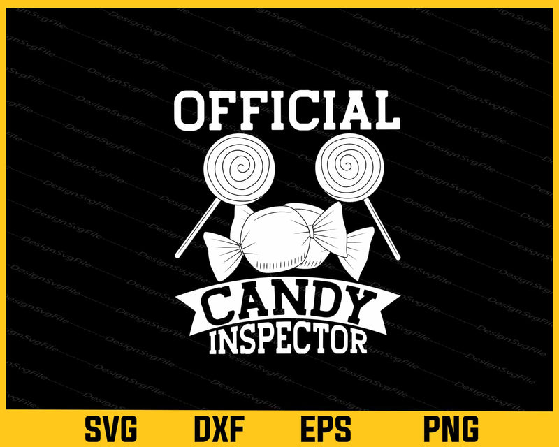 Official Candy Inspector Happy Halloween svg