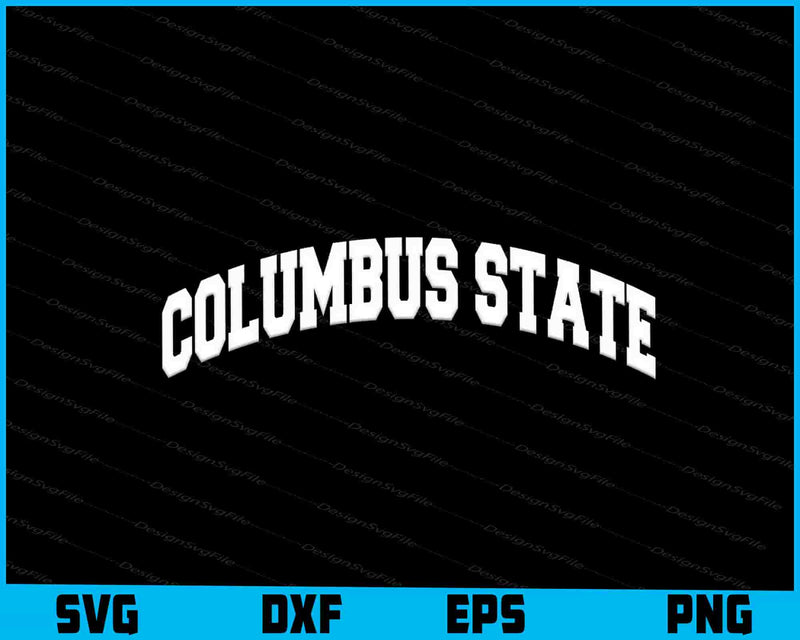 Official Collegiate School Name Columbus State SVG