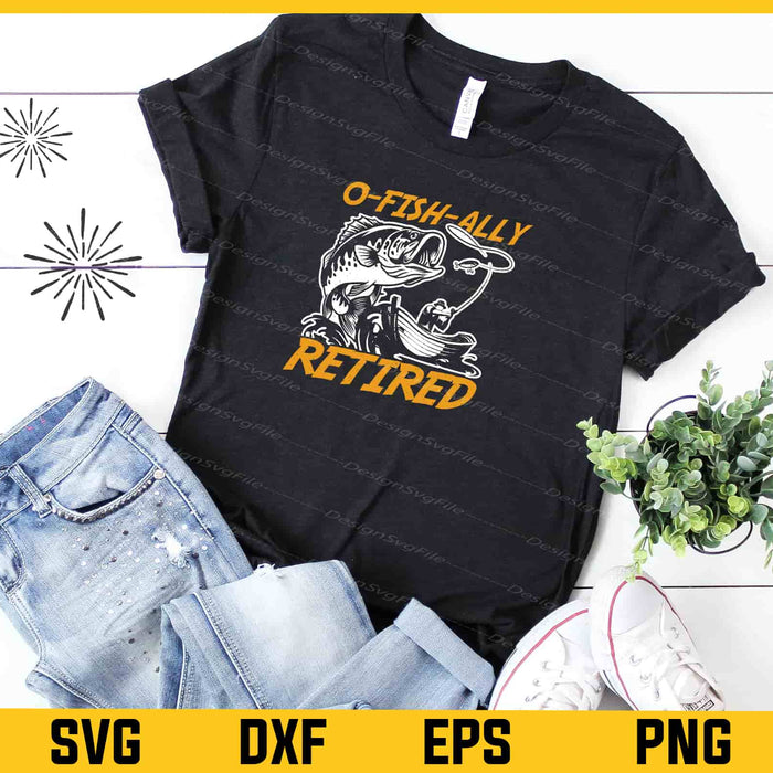 Ofishally Retired Retirement Fishing Svg Cutting Printable File  - Premium Cutting Files in SVG, PNG & EPS Formats - Premium SVG Cutting Files for Crafts