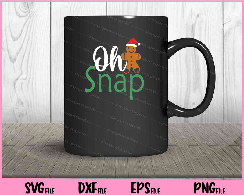 Oh Snap Christmas mug