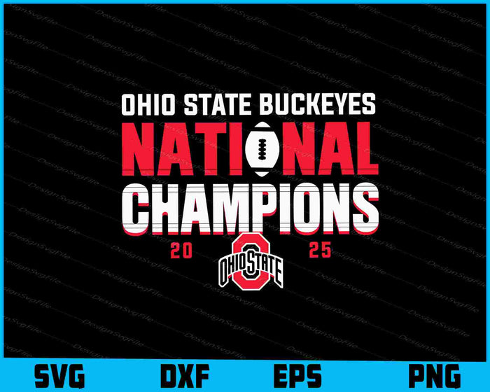 Ohio State Buckeyes National Champions SVG