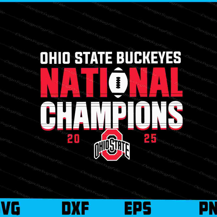 Ohio State Buckeyes National Champions SVG
