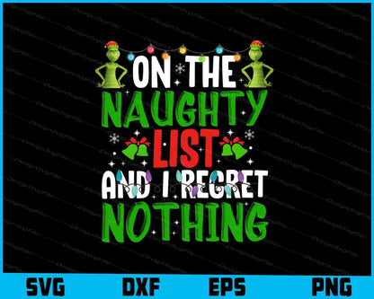 On The Naughty List Nothing Christmas