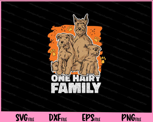 One Hairy Dog Family Cute Animal Svg Cutting Printable Files  - Premium Cutting Files in SVG, PNG & EPS Formats - Premium SVG Cutting Files for Crafts