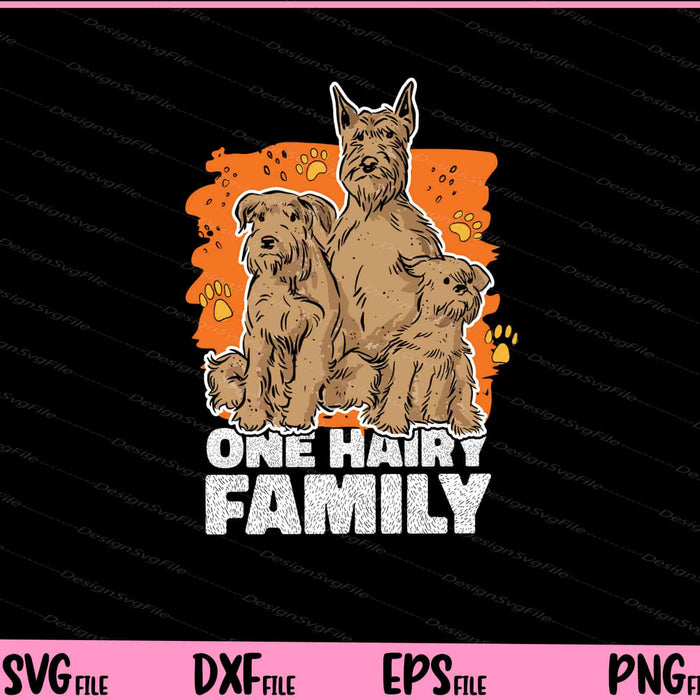 One Hairy Dog Family Cute Animal Svg Cutting Printable Files  - Premium Cutting Files in SVG, PNG & EPS Formats - Premium SVG Cutting Files for Crafts