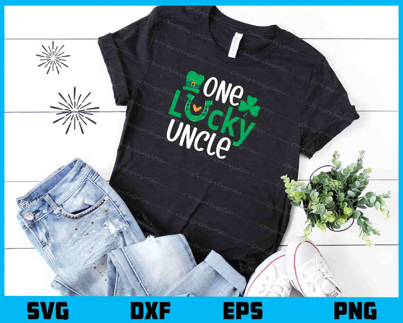 One Lucky Uncle t shirt