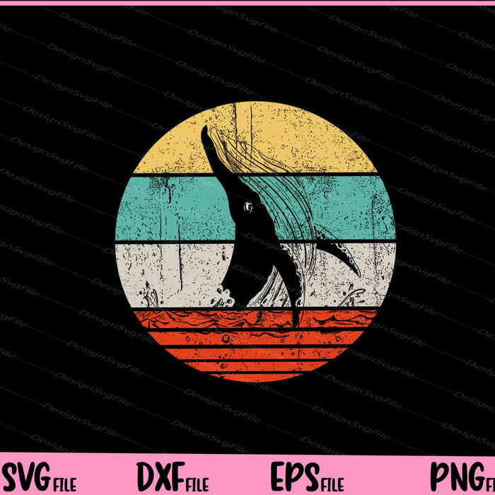 Orca Retro Style Svg Cutting Printable Files  - Premium Cutting Files in SVG, PNG & EPS Formats - Premium SVG Cutting Files for Crafts
