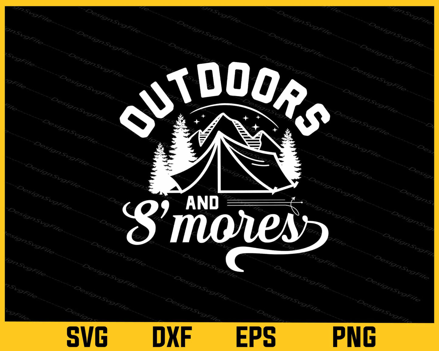 Outdoors Smores Camping Svg Cutting Printable File  - Premium Cutting Files in SVG, PNG & EPS Formats - Premium SVG Cutting Files for Crafts